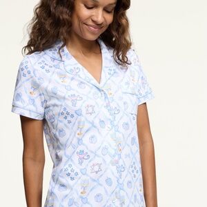 Roller Rabbit Starry Nights Lattice Polo Pajamas Size XSBLUE / XS